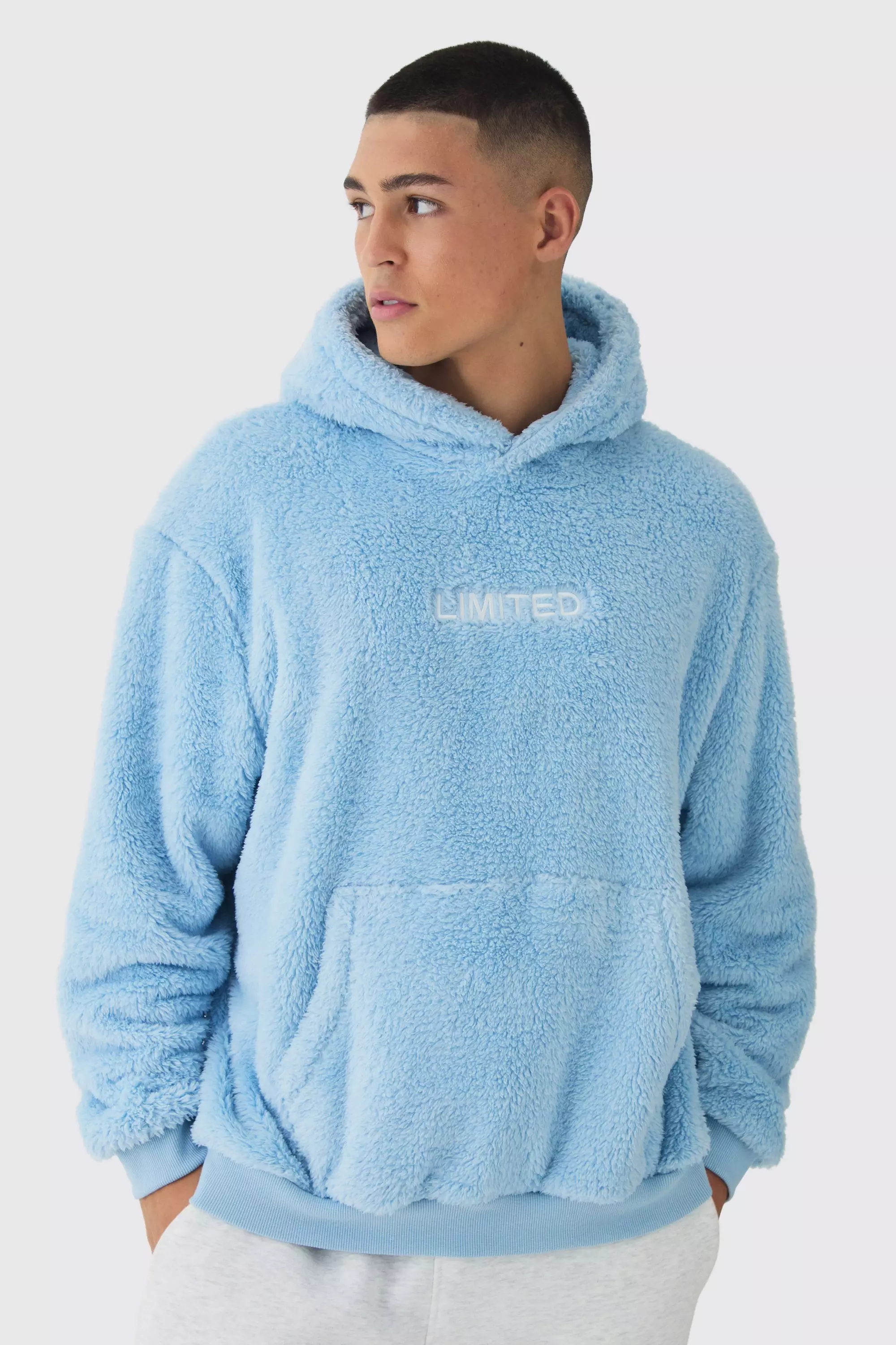 Oversized Limited Teddy Borg Hoodie boohooMAN